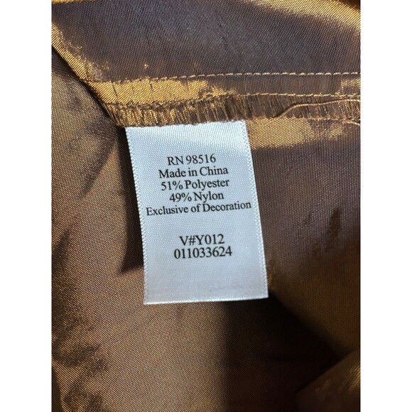 Coldwater Creek Iridescent, blouse  bronze metallic Beads 2X Whimsygoth Fairy - Picture 7 of 9